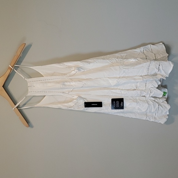 NWT Lulu's Womens Comfort Swing Mini Linen Blend Sleeveless Dress sz M - Picture 7 of 11